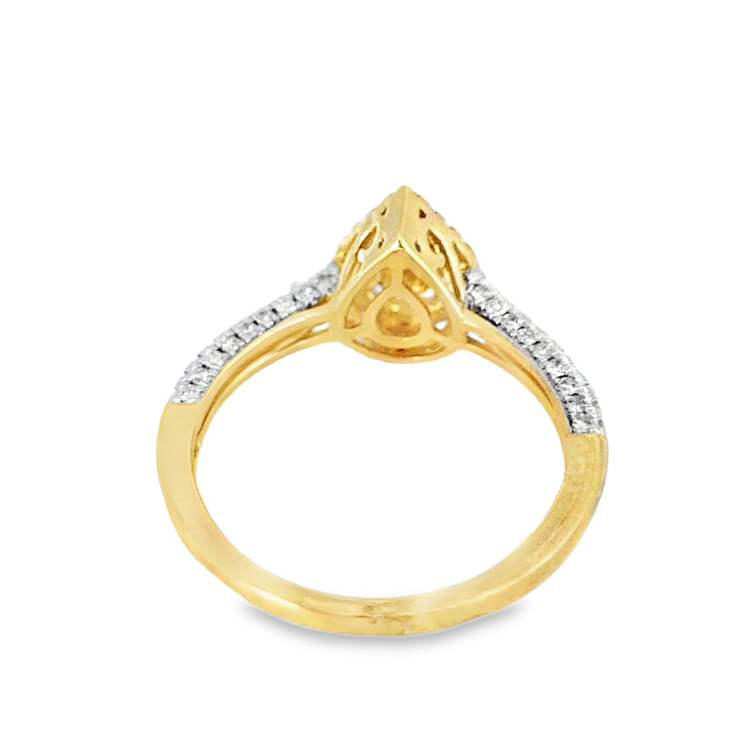 Diamond Pear Shape Ring 0.44 ctw 10K Yellow Gold