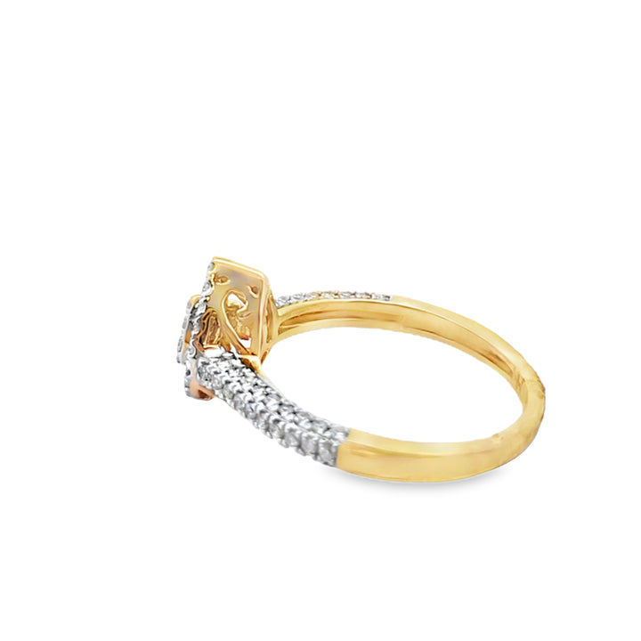 Diamond Pear Shape Ring 0.44 ctw 10K Yellow Gold