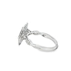 Diamond Pear Shaped Ring 0.73 ctw 10K White Gold