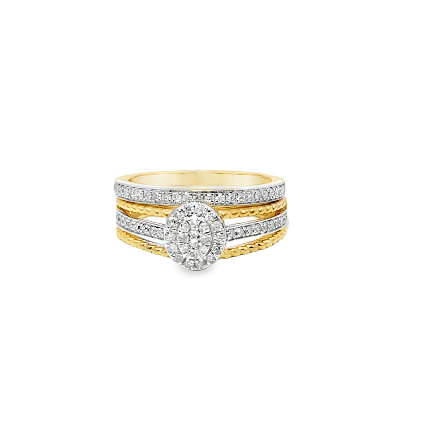 Diamond Engagement Ring 0.42 ctw 10K Yellow Gold