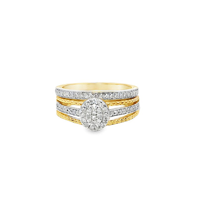 Diamond Engagement Ring 0.42 ctw 10K Yellow Gold