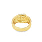 “D” Initial Diamond Ring 1.56 CTW in 10K Yellow Gold – Micro-Pavé Setting