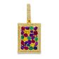 10k Yellow Gold Diamond Gemstone Pendant 4.00 ctw