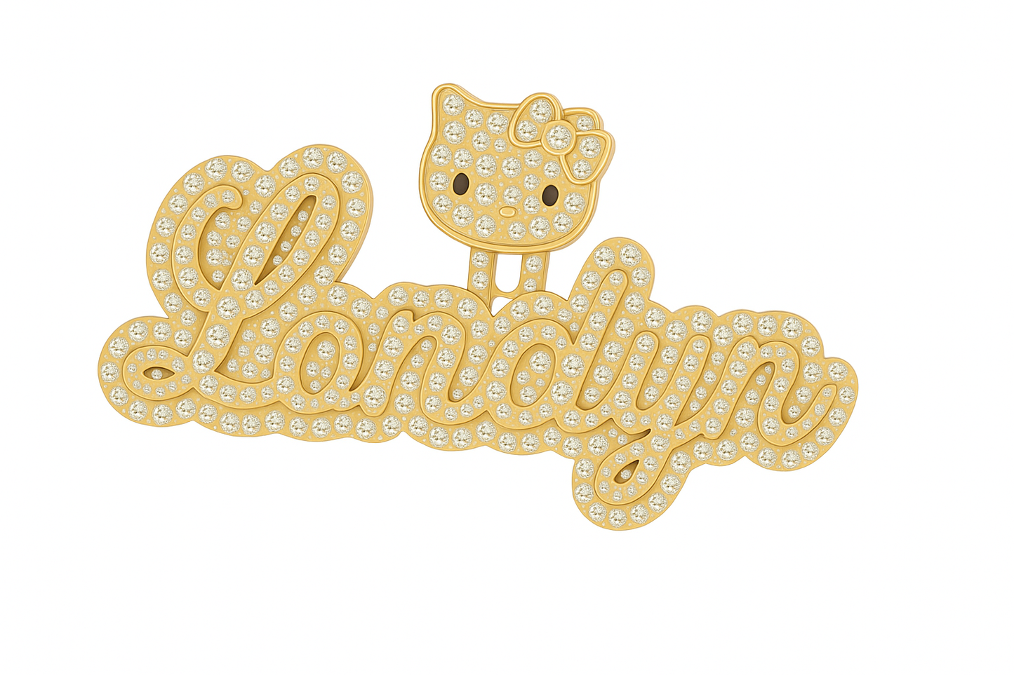 10K Gold Custom Name Pendant – Natural Diamonds 3 CTW (Up to 6 Letters) | Jewelry Palace