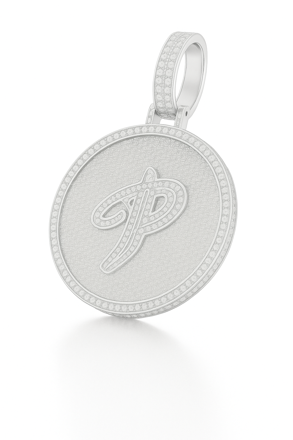 10K Gold Custom Initial Pendant – Natural Diamonds 6.5 CTW (Any Letter) | Jewelry Palace