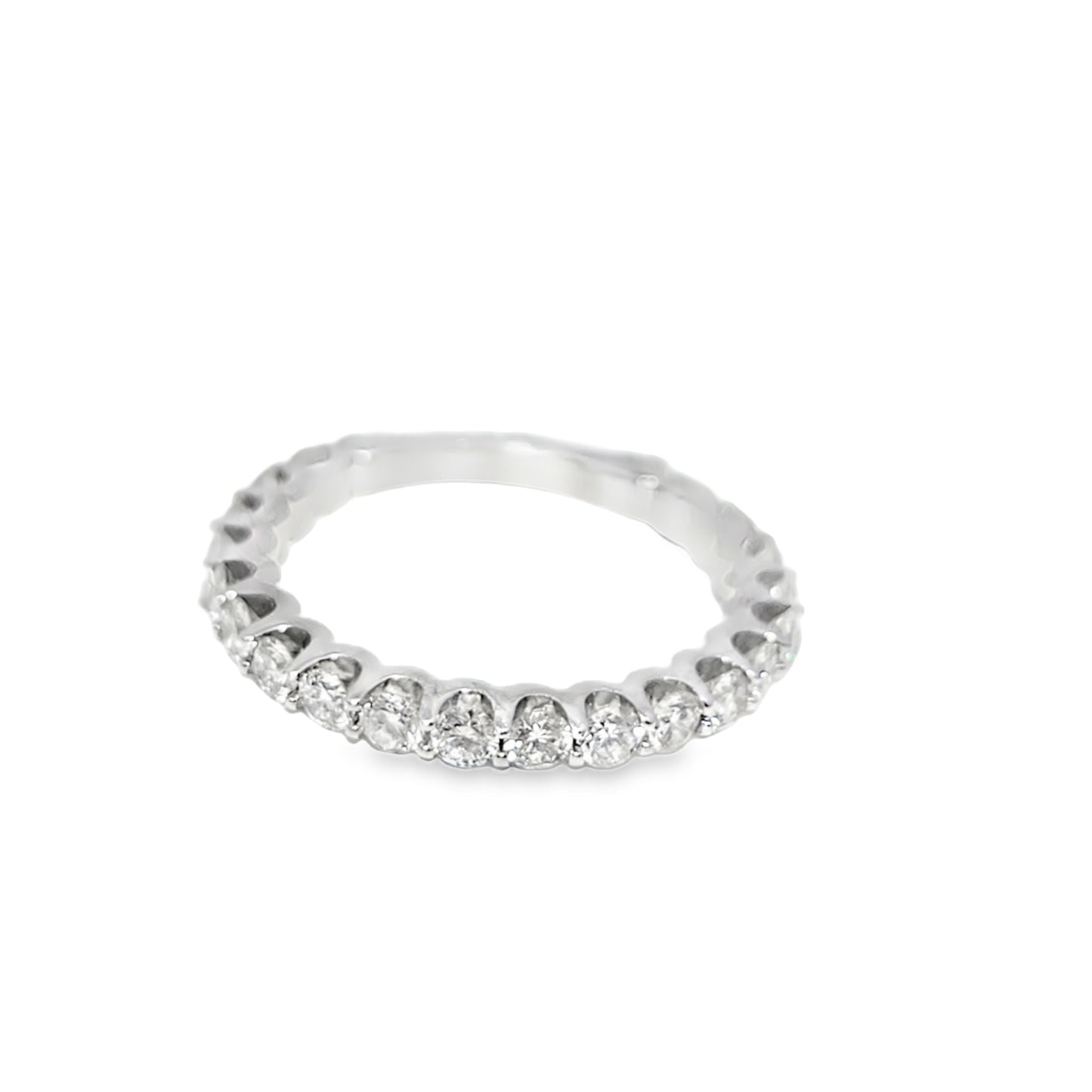 Engagement Ring with Band 4.0 ctw Diamond 14K White Gold