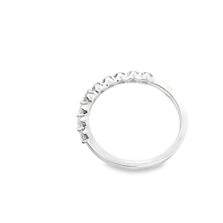 14K White Gold Round Brilliant Diamond Band 0.50 ctw [Lab-Grown Diamond]