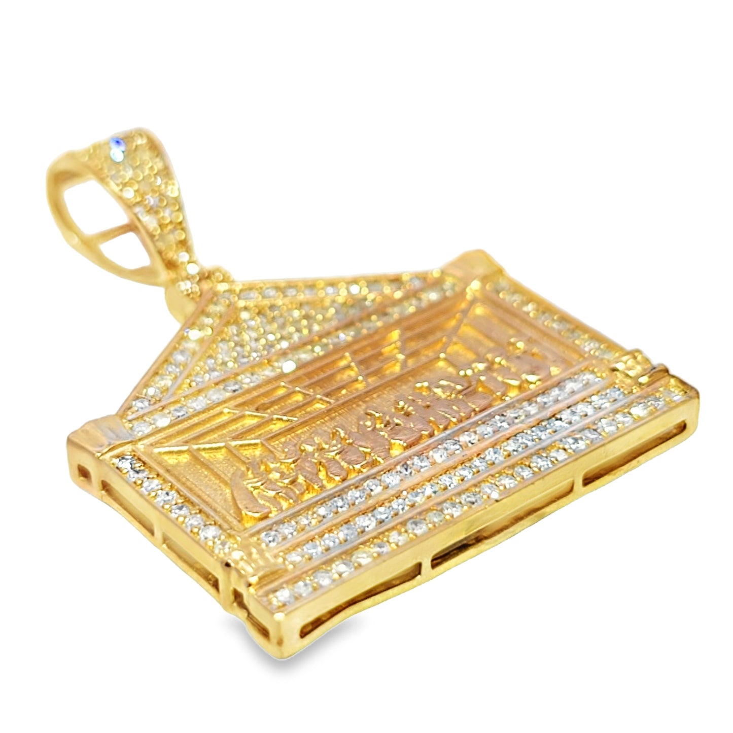10k Last Supper Pendant with Diamond Detailing 1.25ctw Diamond