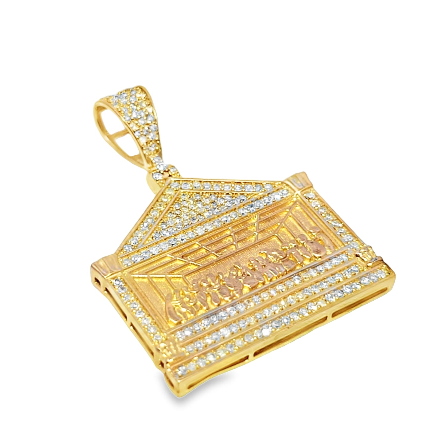 10k Last Supper Pendant with Diamond Detailing 1.25ctw Diamond