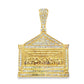 10k Last Supper Pendant with Diamond Detailing 1.25ctw Diamond