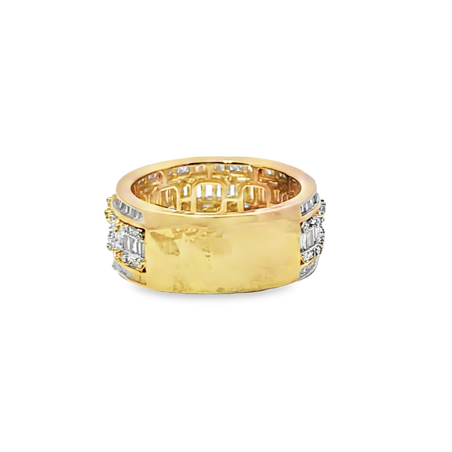 Baguette Band Ring 4.00 ctw Diamond 10K Yellow Gold