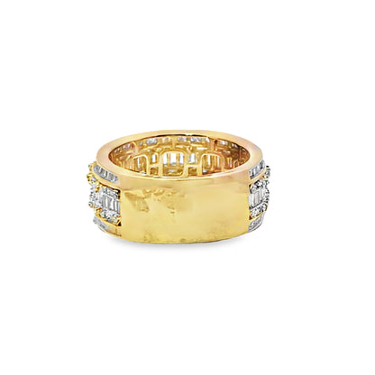 Baguette Band Ring 4.00 ctw Diamond 10K Yellow Gold