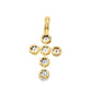Illusion Set Cross Pendant 0.35 Ct. Diamond 10K Yellow Gold