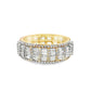 Mens Baguette Band Ring 4.50 ctw Diamond 10K Yellow Gold