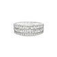 Baguette Band Ring 1.25 ctw Diamond 10K White Gold
