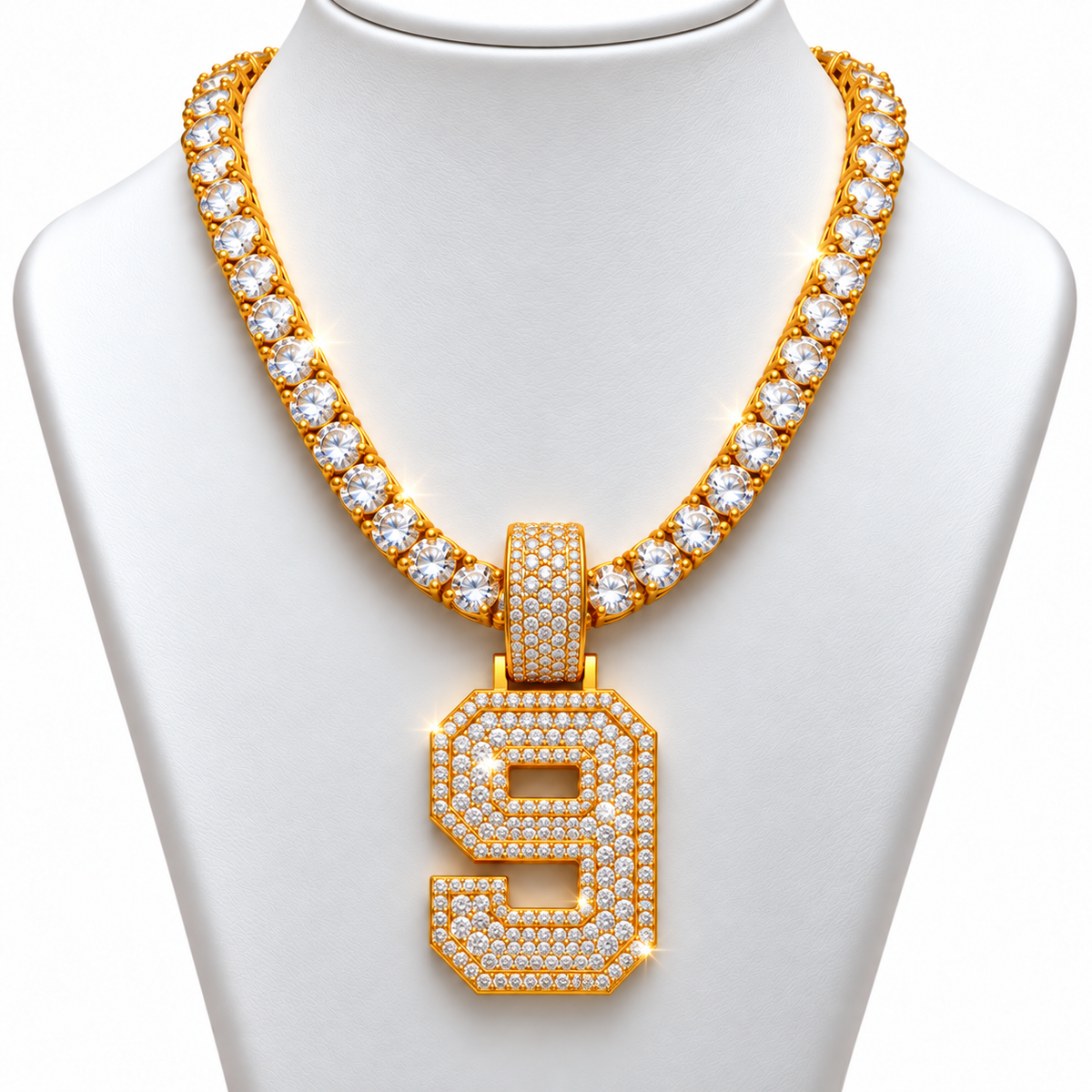 VVS 5mm Tennis Chain with any Number 0-9