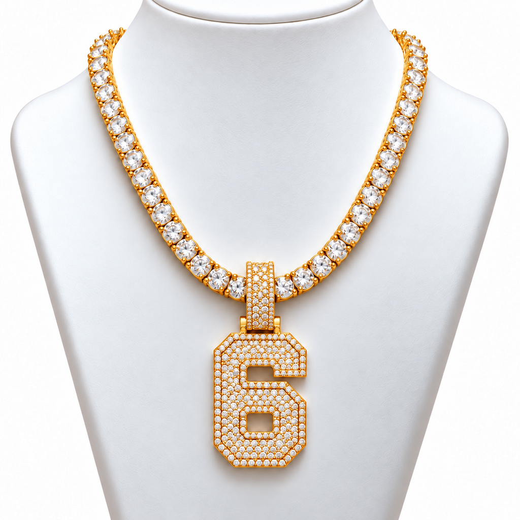 VVS 5mm Tennis Chain with any Number 0-9
