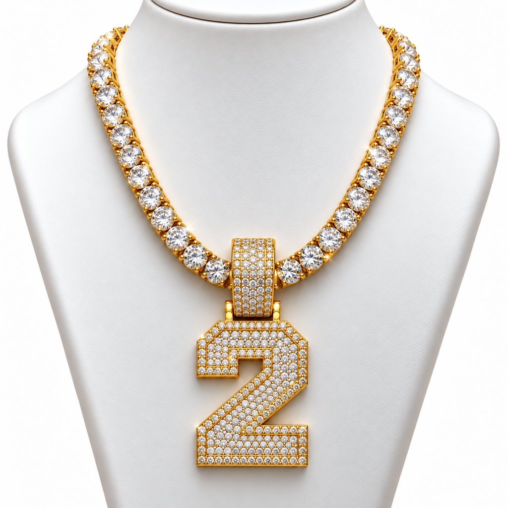 VVS 5mm Tennis Chain with any Number 0-9