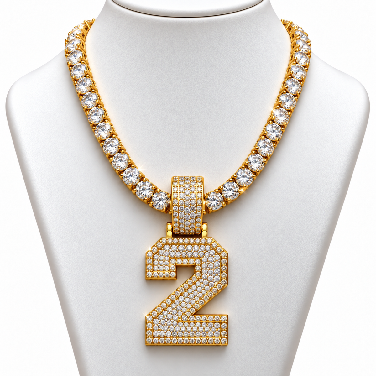 VVS 5mm Tennis Chain with any Number 0-9