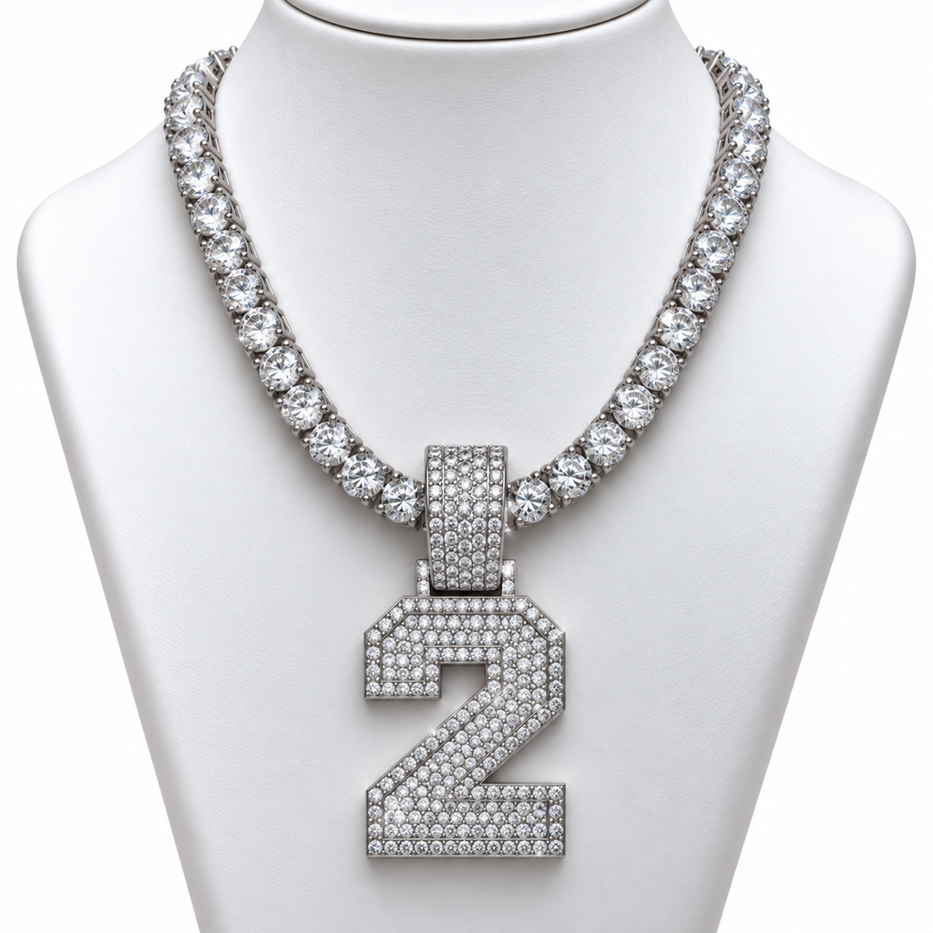 VVS 5mm Tennis Chain with any Number 0-9