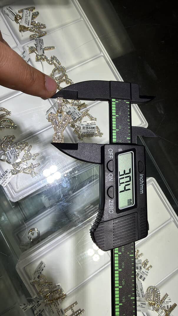 Initial Y and G Combo Deal 10K Gold Natural Diamonds