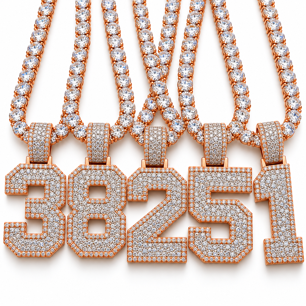 VVS 5mm Tennis Chain with any Number 0-9