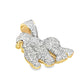 10K Yellow Gold 1.75 ctw Diamond Gorilla Pendant | Iced-Out King of the Jungle | Jewelry Palace