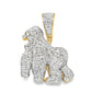 10K Yellow Gold 1.75 ctw Diamond Gorilla Pendant | Iced-Out King of the Jungle | Jewelry Palace
