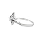 Butterfly Ring 0.33 ctw Diamond Natural Sapphire 10K White Gold