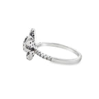 Butterfly Ring 0.33 ctw Diamond Natural Sapphire 10K White Gold