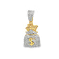 Money Bag Pendant 0.625 Ct. Diamond 10K Yellow Gold