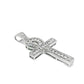 10K White Gold 1.00 ctw Diamond Ankh Cross Pendant | Eternal Life & Faith Symbol | Jewelry Palace