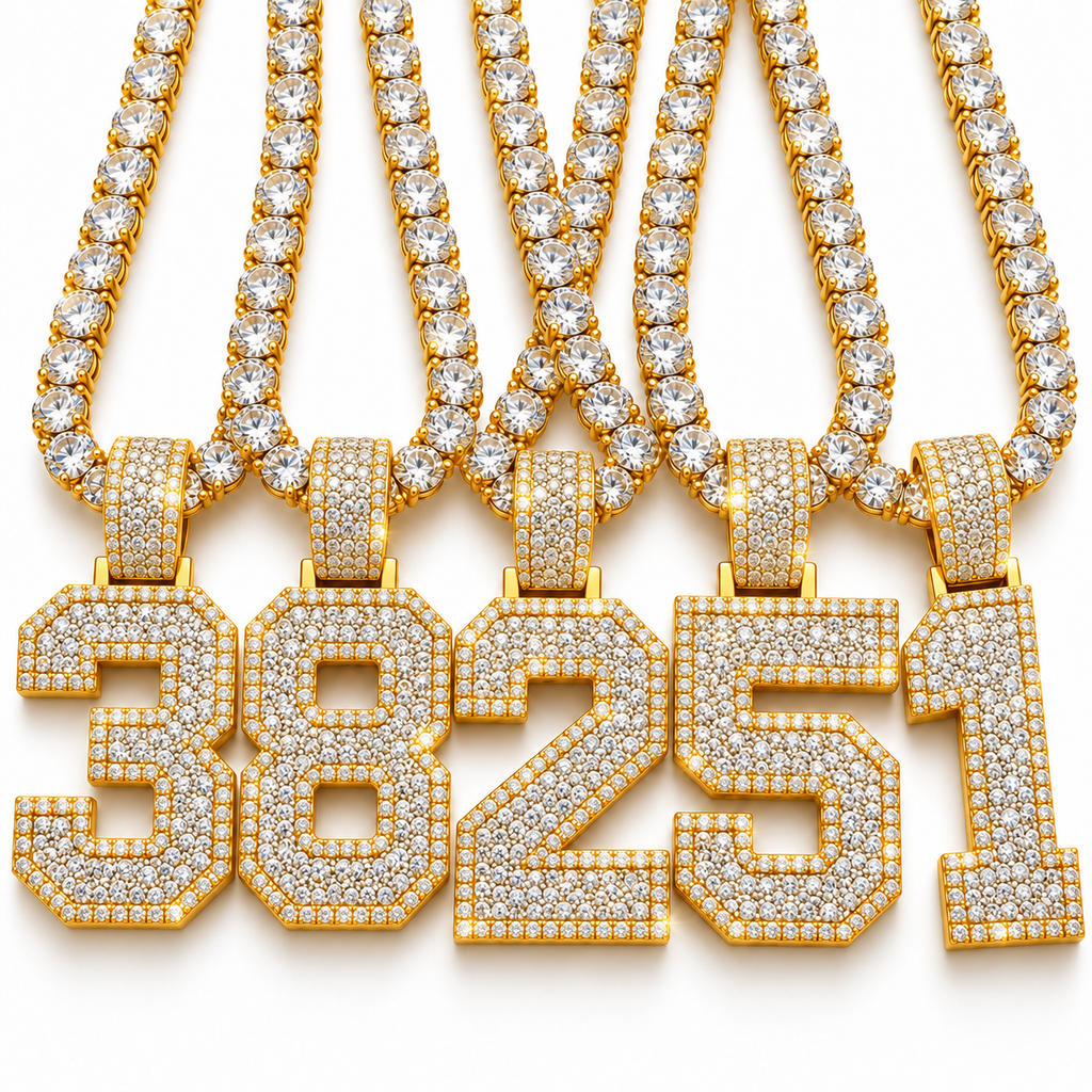 VVS 5mm Tennis Chain with any Number 0-9