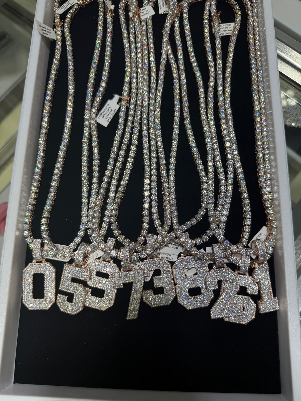 VVS 5mm Tennis Chain with any Number 0-9