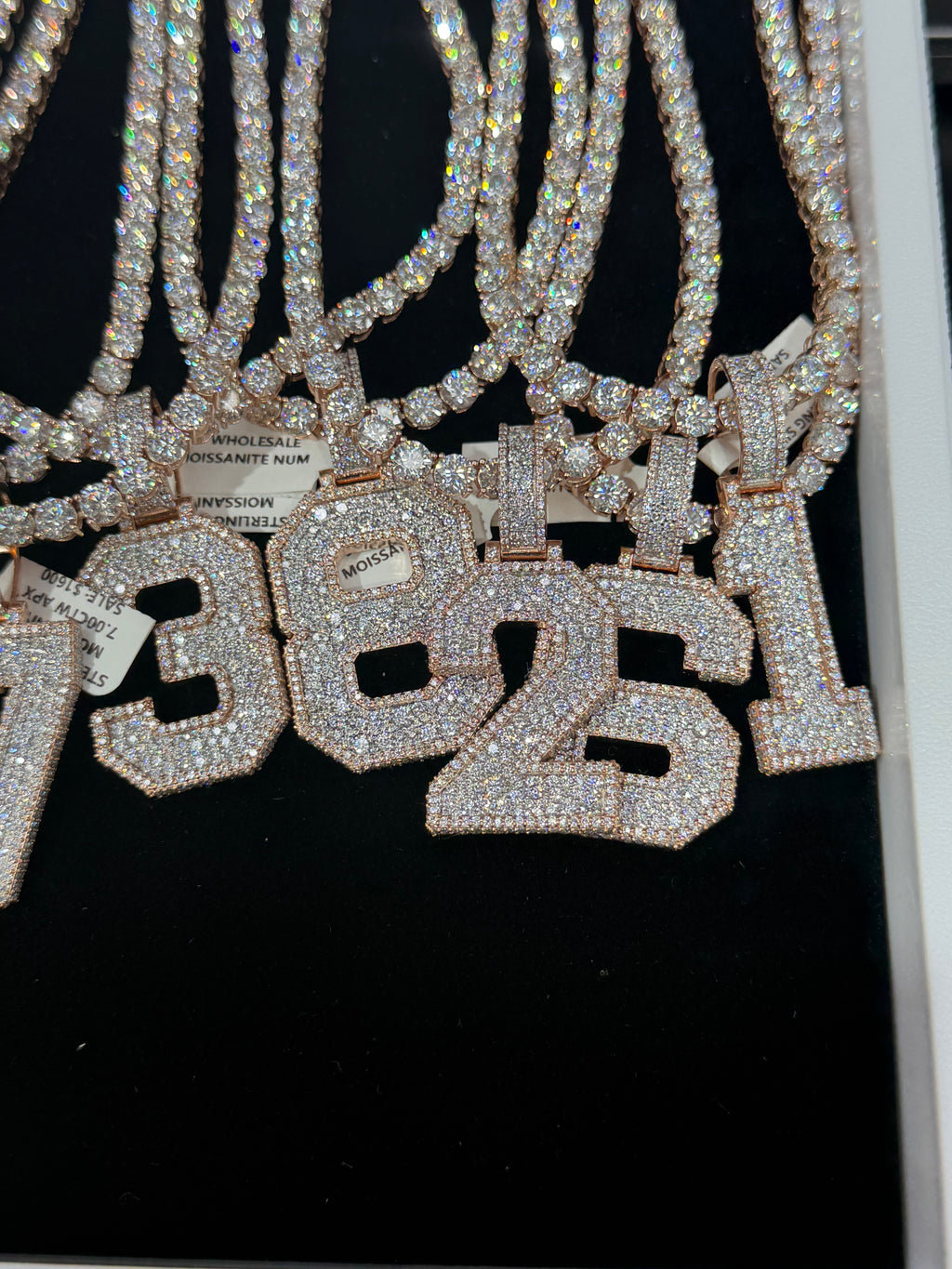 VVS 5mm Tennis Chain with any Number 0-9