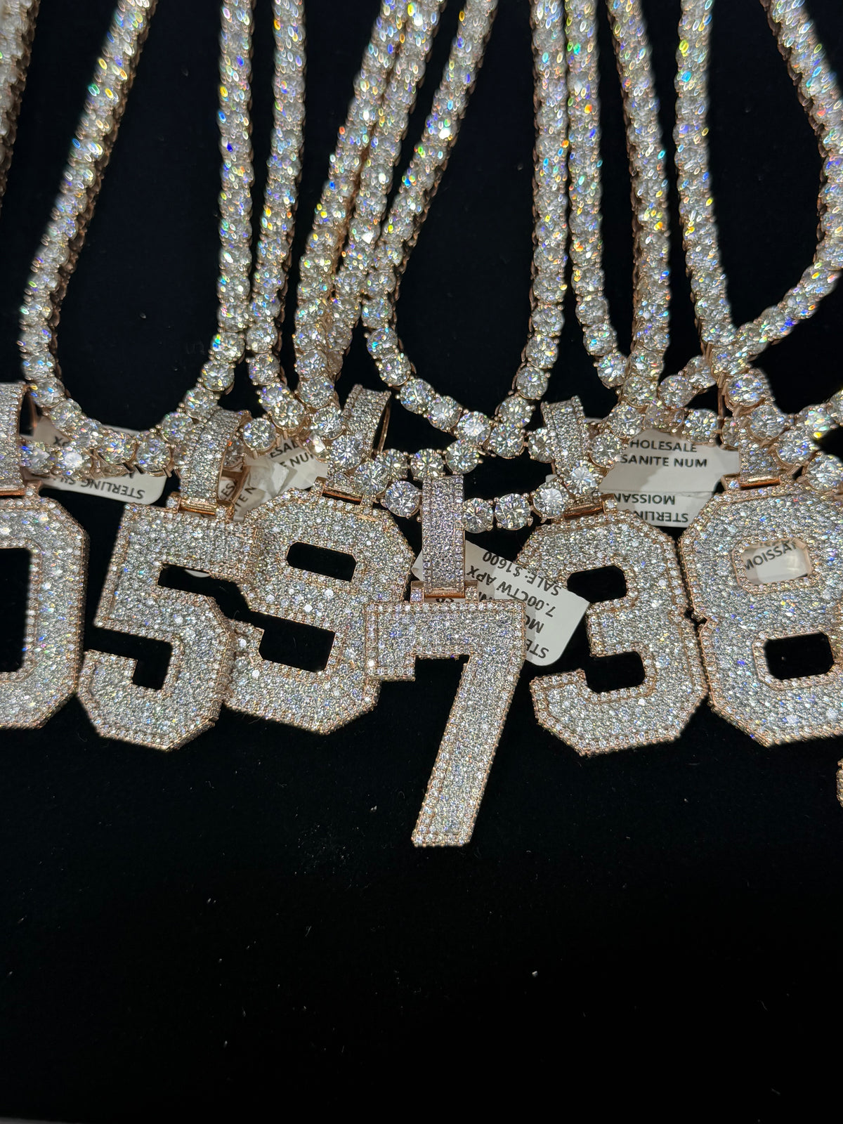 VVS 5mm Tennis Chain with any Number 0-9