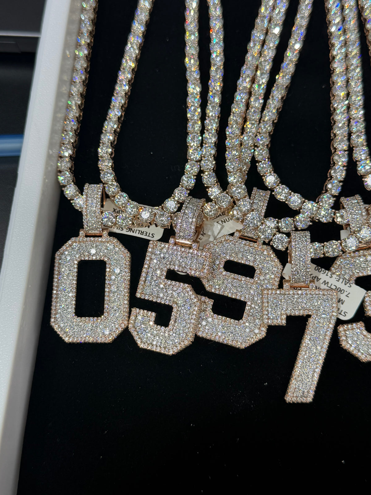 VVS 5mm Tennis Chain with any Number 0-9