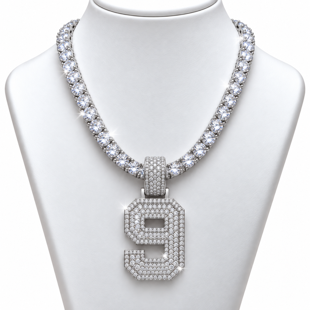 VVS 5mm Tennis Chain with any Number 0-9