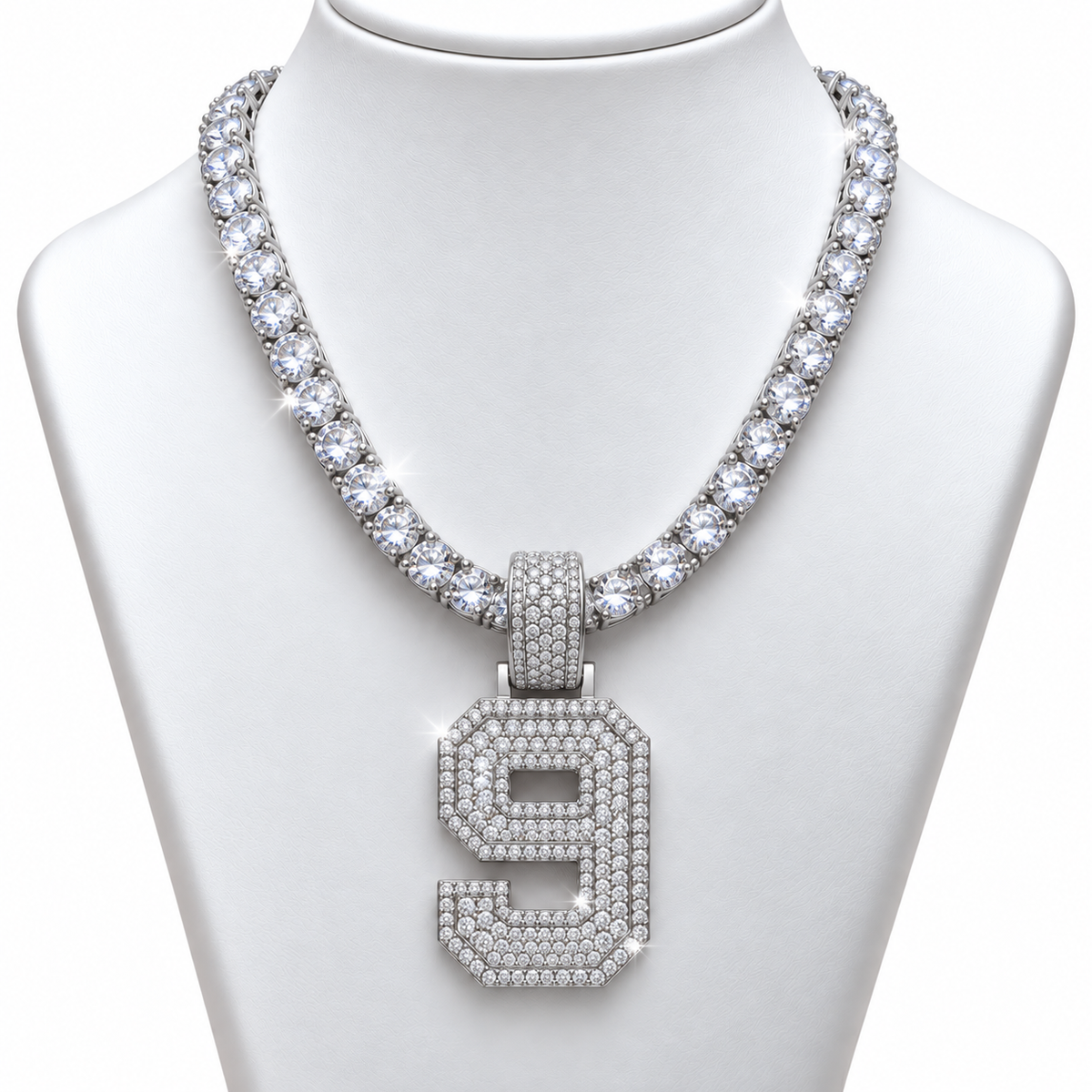VVS 5mm Tennis Chain with any Number 0-9