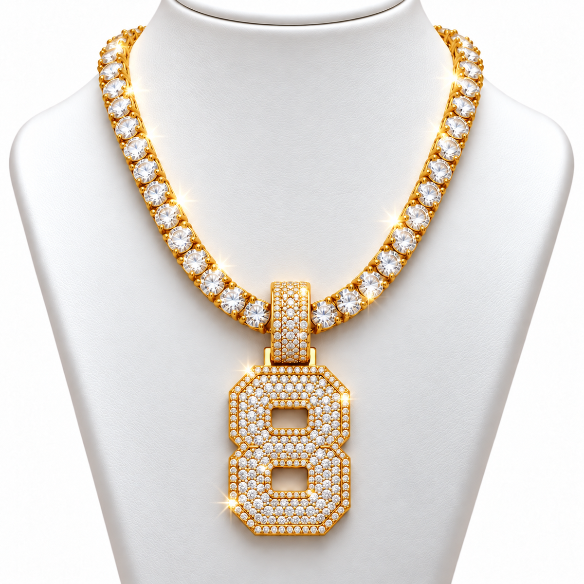 VVS 5mm Tennis Chain with any Number 0-9