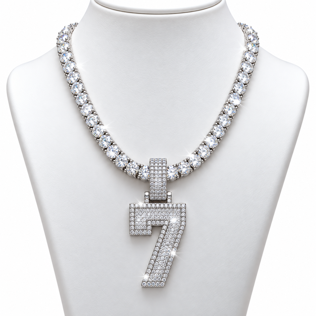 VVS 5mm Tennis Chain with any Number 0-9
