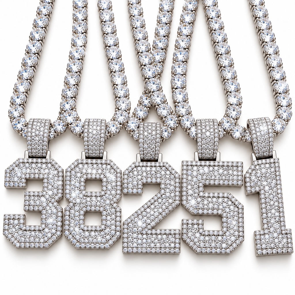 VVS 5mm Tennis Chain with any Number 0-9