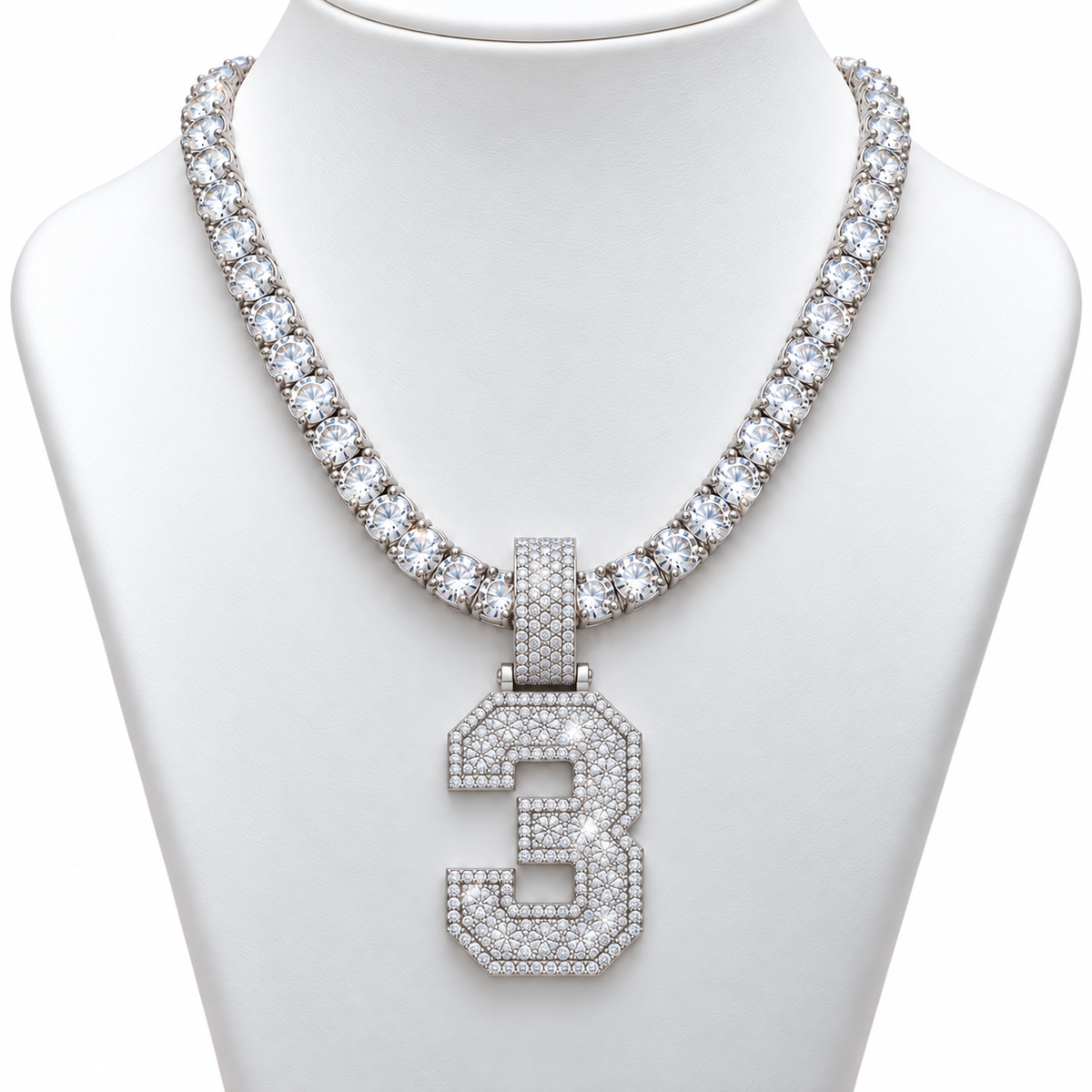 VVS 5mm Tennis Chain with any Number 0-9