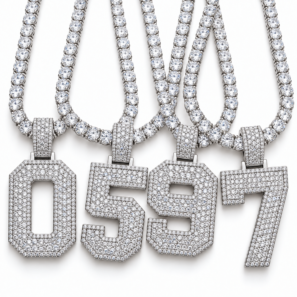 VVS 5mm Tennis Chain with any Number 0-9