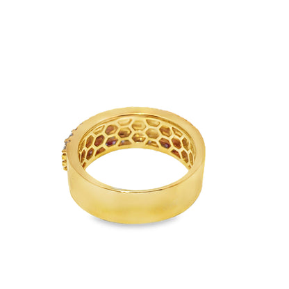 Baguette Band Ring 1.41 ctw Diamond 14K Yellow Gold