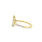 Heart Crown Ring 0.12 ctw Diamond 10K Yellow Gold