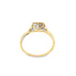 10K Yellow Gold Classic Round Cut Diamond Engagement Ring 0.12 ctw