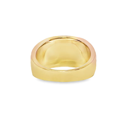 3 Row Bezel Diamond Ring 2.04 ctw 14K Yellow Gold