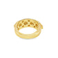 Mens Trendy Diamond Wedding Band 3.01 ctw Diamond 10K Yellow Gold