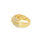 Mens Trendy Diamond Wedding Band 3.01 ctw Diamond 10K Yellow Gold